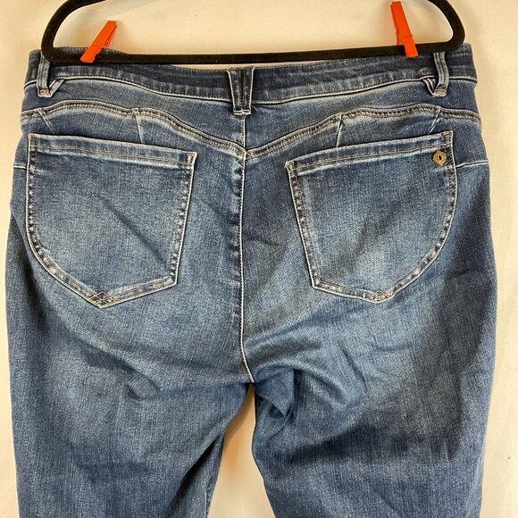 Democracy Absolution Jeans 16 Blue Distressed Slim Leg Stretch - Picture 7 of 11